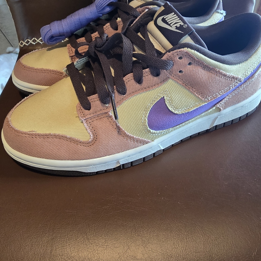 Nike Men's Athletic Shoes in Purple and Tan